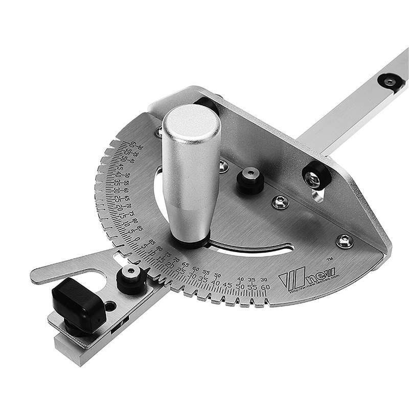 Drillpro 0-90 Degree 450mm Angle Miter Gauge Sawing Assembly Ruler Woodworking Tool for Table Saw Ro