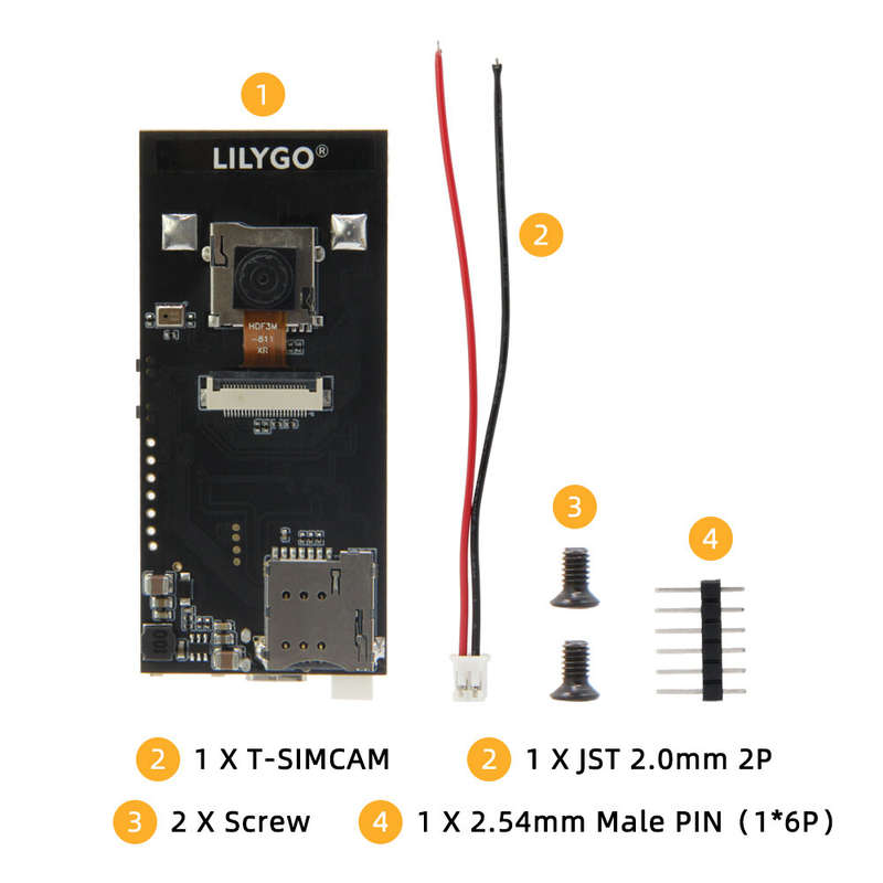 LILYGO T-SIMCAM ESP32-S3 CAM Development Board WiFi Bluetooth 5.0 Wireless Module With OV2640 Camera