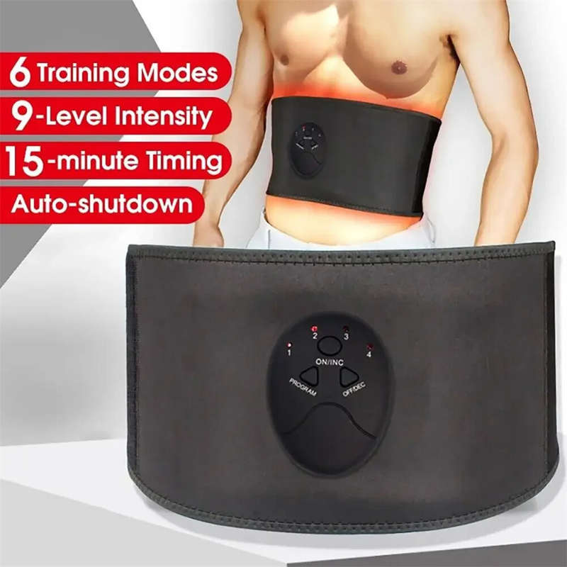 EMS Wireless Muscle Stimulator Trainer 6 Training Modes USB Rechargeable Abdominal Electric Fitness