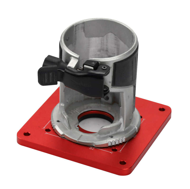 Multifunctional Aluminium Router Table Insert Plate Woodworking Trimmer Electric Wood Milling Flip P