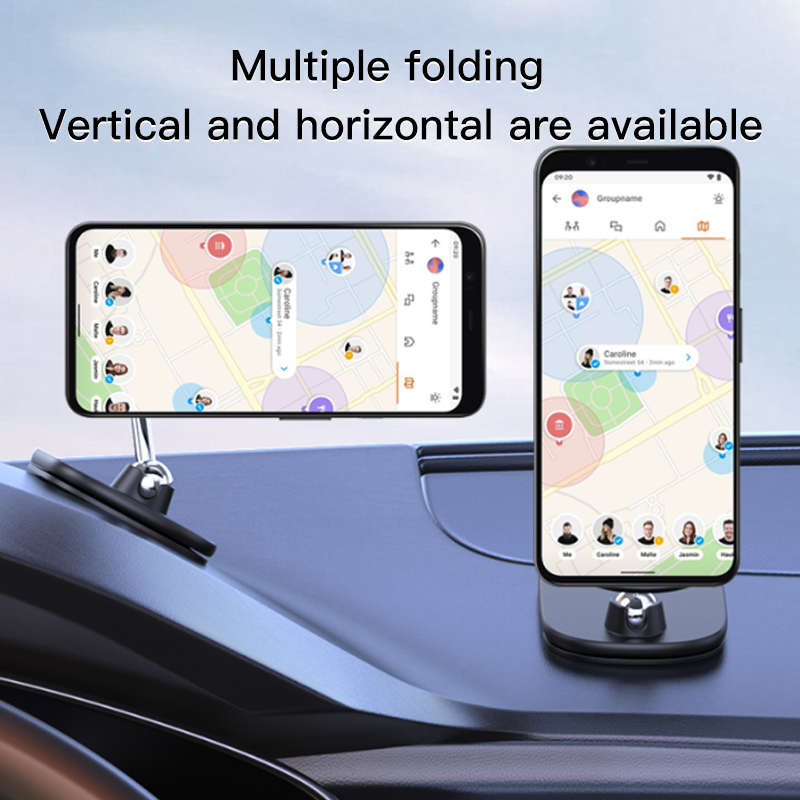 JK-317 Magnetic Car Phone Holder Foldable Dashboard Mount Bracket 1080 Rotation Stand for iPhone 12