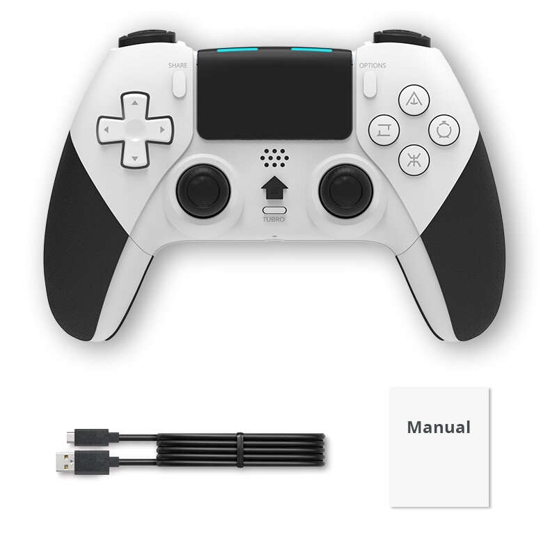 DATA FROG Bluetooth Wireless Wired Game Controller for PS4 for PS4 Pro Slim Game Console for PC Comp