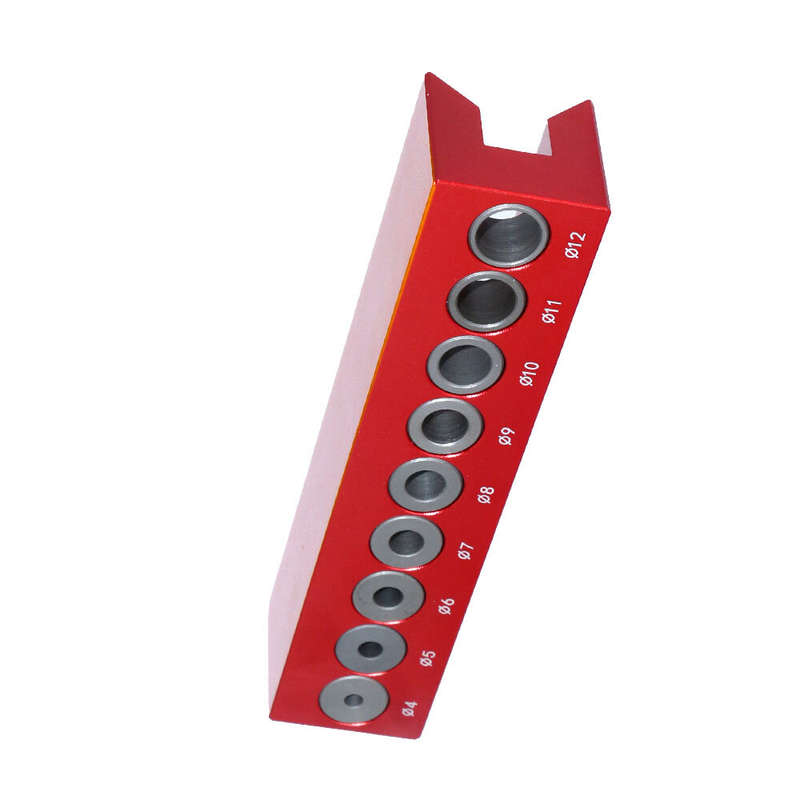 Fonson Woodworking 4mm-12mm Pocket Hole Doweling Jig Self-centering Vertical Drilling Guide Punching