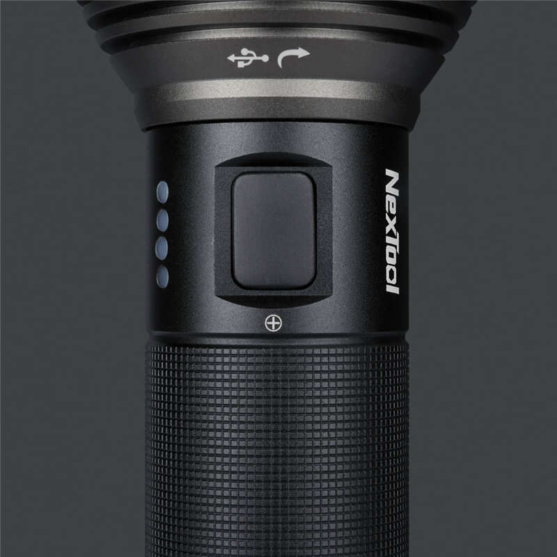 NexTool XPH50.2 2000lm 6500K 380m USB-C Rechargeable Flashlight Strong Floodlight without 26550 batt