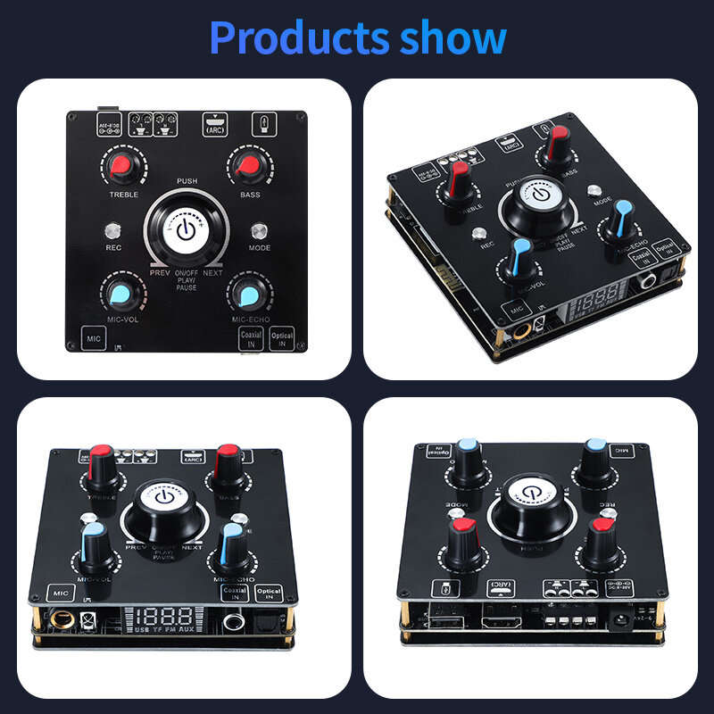 100W Power Amplifier bluetooth Amplifier HIFI Lossless Audio HDMI ARC OPT Wireless Karaoke Amplifier