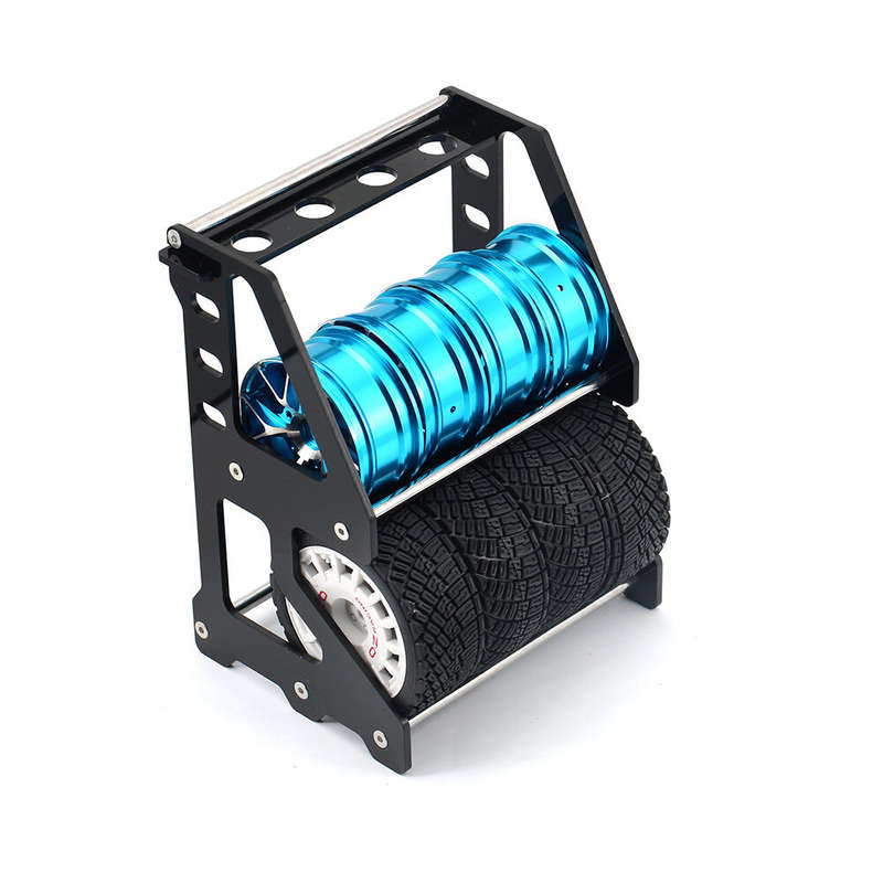 Wheel Tires Rack Tire Storage Rack for 1/10 On-Road Racing Rally Drift Car Tamiya Kyosho 1/18 1/24 R