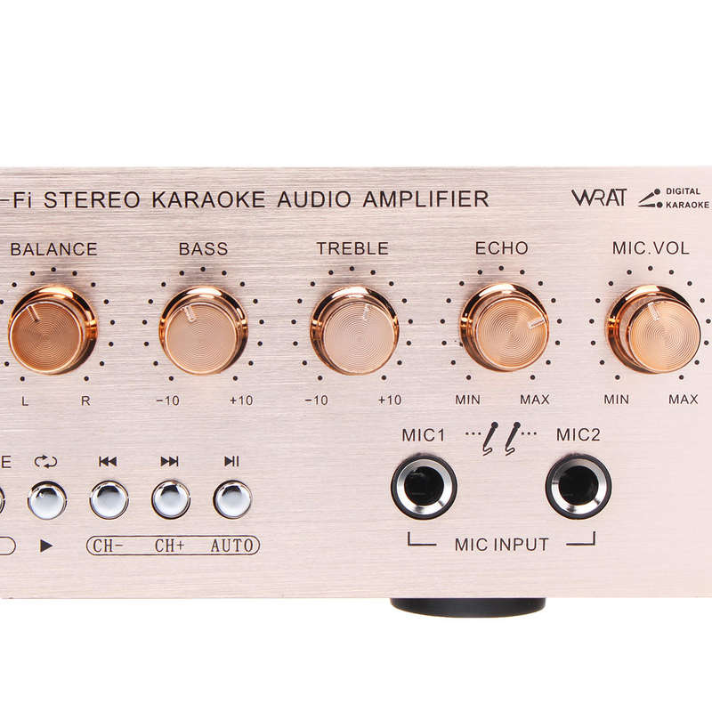 Sunbuck AV-580USB/BT bluetooth4.0 5CH Amplifier Support SD Card USB FM Microphone Gold