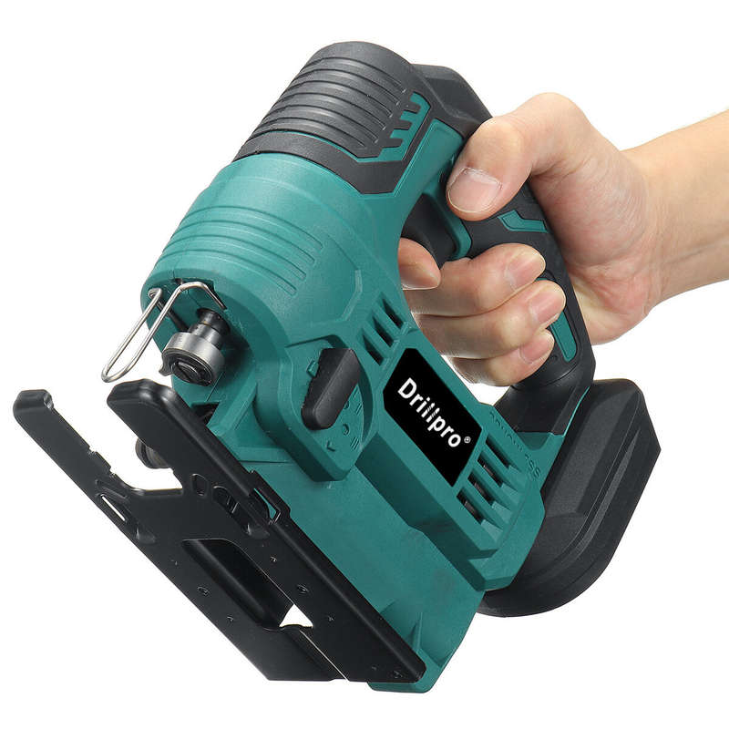 Drillpro 65mm 2900RPM 18V Brushless Jigsaw Electric Jig Saw Blade Adjustable Woodworking Power Tool