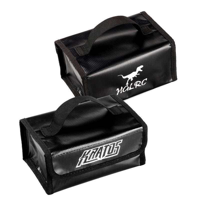HGLRC KRATOS 80*120*180mm Explosion-proof Fire Retardant Portable Safety Storage Bag Carry Bag for L