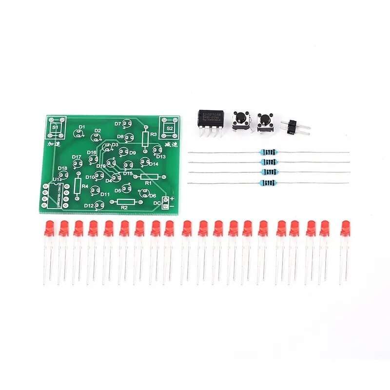 DC 5V DIY Electronic Windmill Training Module Kit Speed Adjustable MCU Course Design Set For Solderi