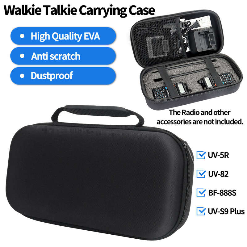 Walkie Talkie Carrying Case for UV-5RH UV-21 PRO UV-17 PRO UV-K5 PLUS UV-9R Pro High Quality EVA Wat