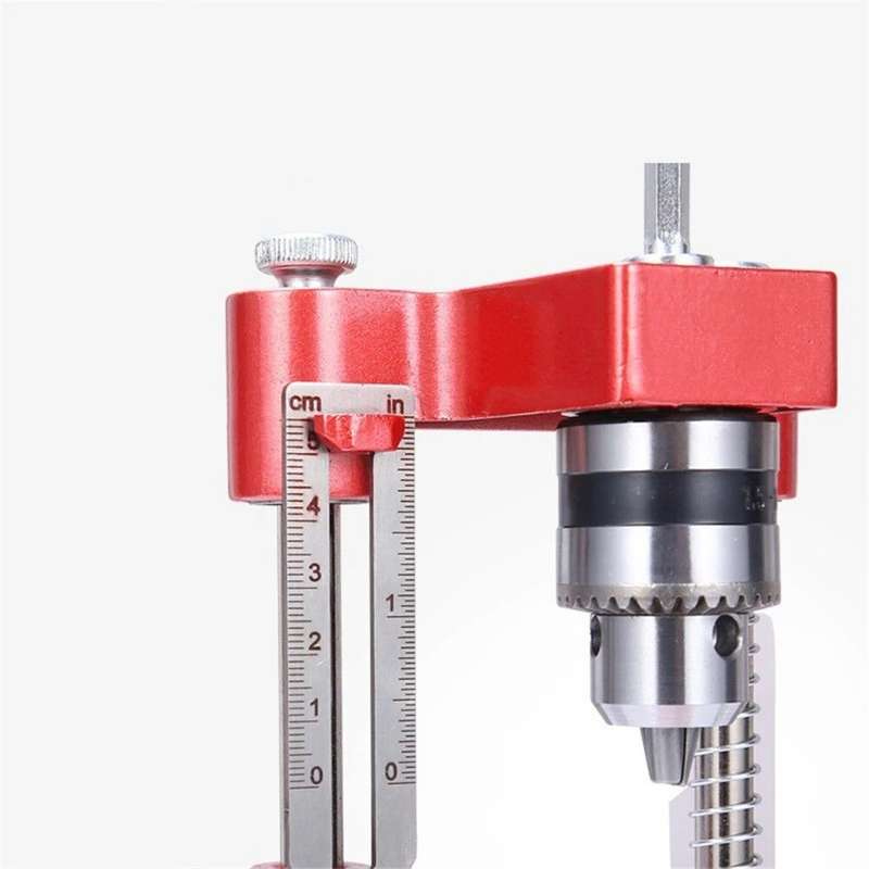 Aluminum Alloy Woodworking Drill Locator Pocket Hole Jig Drill Guide Adjustable Punch Locator for DI