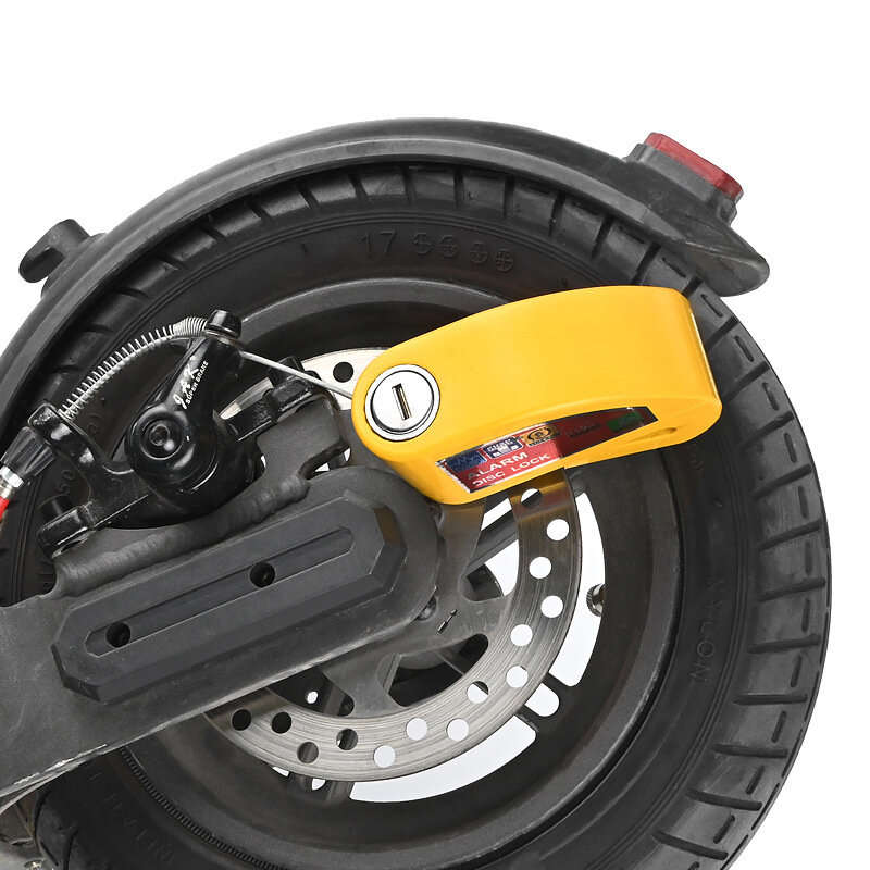 Smart Bicycle Disc Brake Lock 110dB Loud Alarm Anti-thief Protection Aluminum Alloy Waterproof Remin
