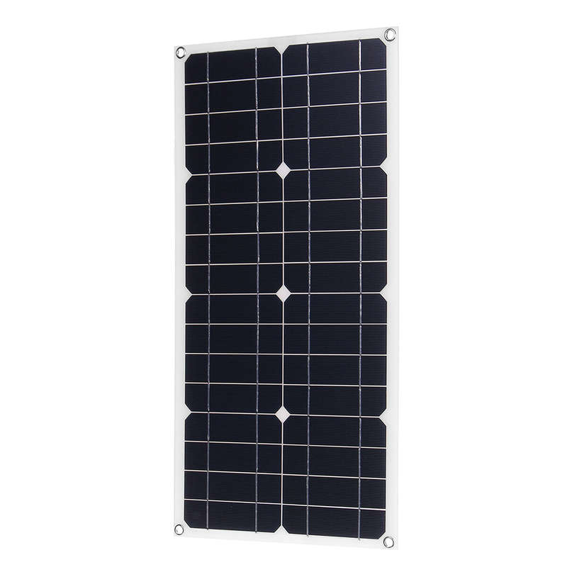 100W 18V Mono Solar Panel USB 12V/5V DC Monocrystalline Flexible Solar Charger For Car RV Boat Batte