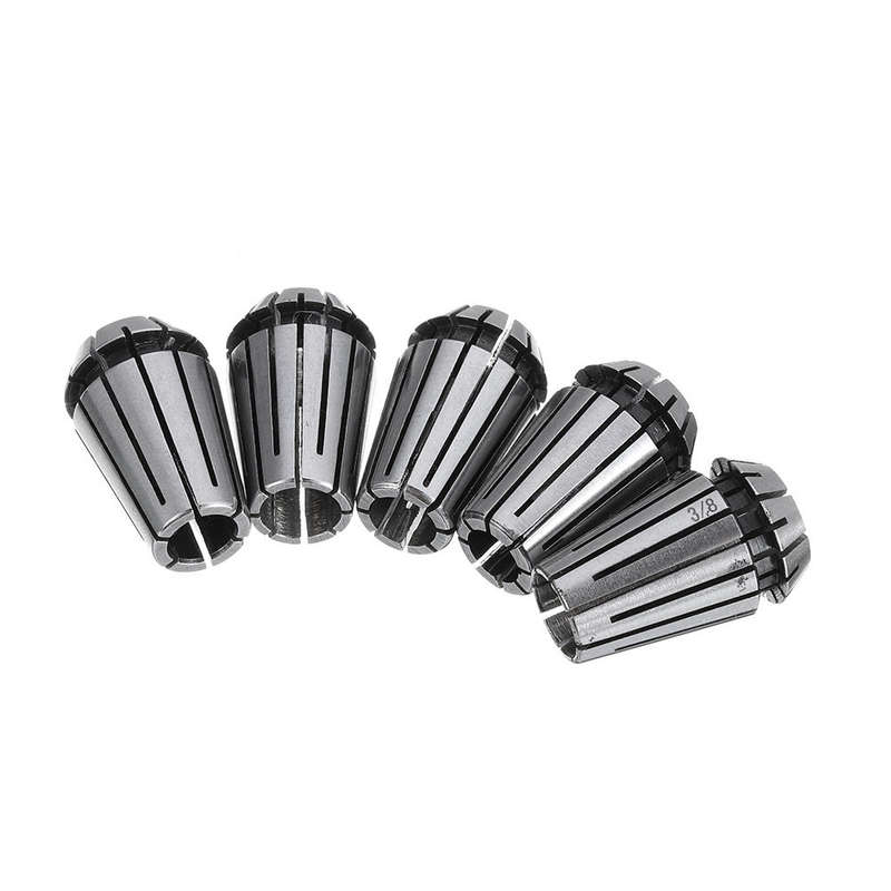 Machifit 5Pcs ER16 Collet Set 1/8-3/8 Inch Spring Chuck Collet for CNC Milling Lathe Tool