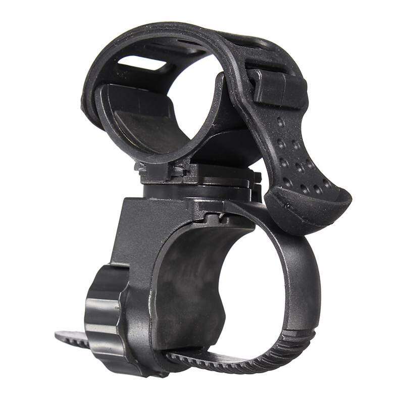 360 Degree Bike Bicycle Torch Mount Holder With Clip Clamp Adjustable Light Lamp Flashlight Holder