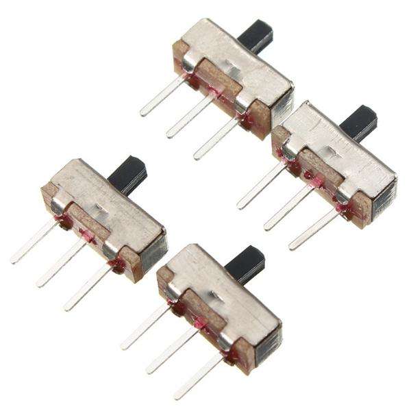 400pcs SS12D00G3 2 Position SPDT 1P2T 3 Pin PCB Fixture Panel Mini Vertical Slide Switch
