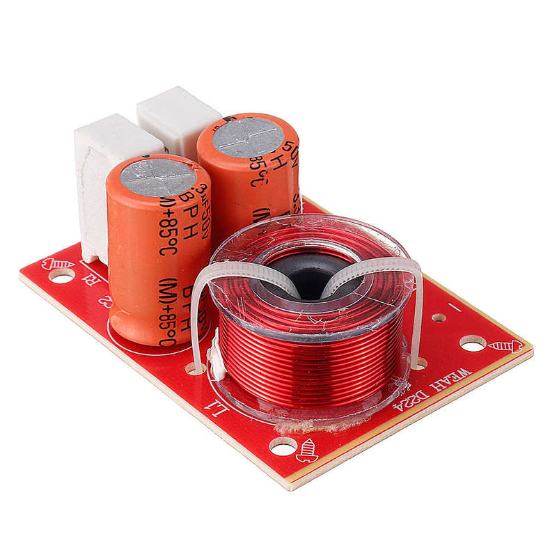 3pcs WEAH-D224 80W Speaker Crossover High and Low 2 Frequency Divider Sound Quality Upgrade Tool