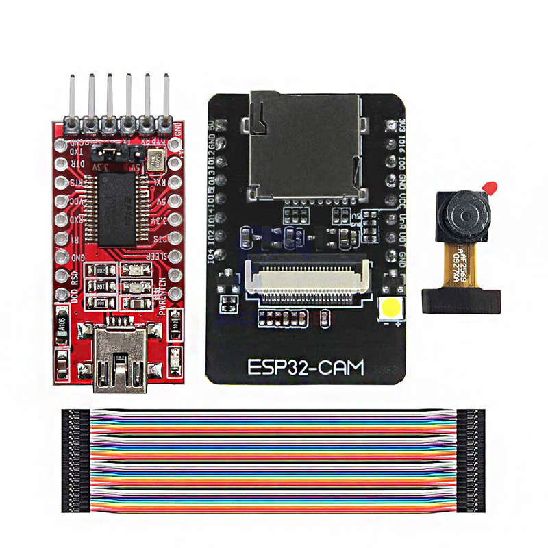 ESP32-CAM WiFi + bluetooth Development Board ESP32 with FT232RL FTDI USB to TTL Serial Converter 40