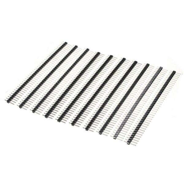 10 Pcs 40 Pin 2.54mm Single Row Male Pin Header Strip Geekcreit for Arduino - products that work wit