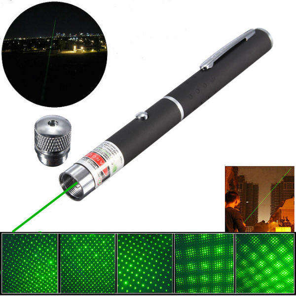 Xanes gd11 5-in-1 532nm powerful all star green laser pointer pen ...