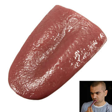 Realistic Tongue Gross Jokes Prank Magic Tricks Halloween Horrific Prop