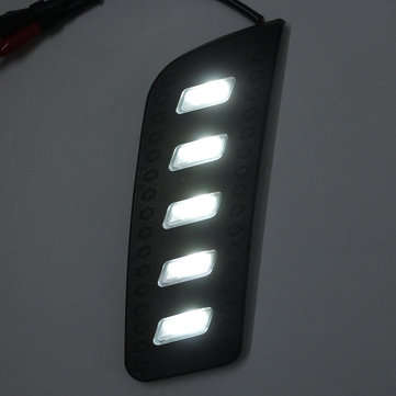 Pair LED Daytime Running Lights DRL White Fog Driving Lamp for Ford Ranger 2012-2015