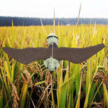 3D Hunting Decoy Flying Falcon Hawk Bird Artificial Flying Hawk Deterrent Scarer Garden Yard Hanging