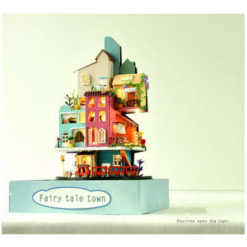 TIANYU TC2 Cloud Town DIY House Cloud House Candy Color Town Art House Creative Gift With Dust Cover
