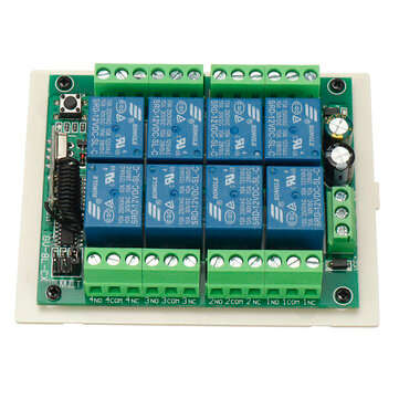 12V 8-channel Wireless Remote Control Switch Lamp Switch Industrial Equipment Motor Control with 8-k