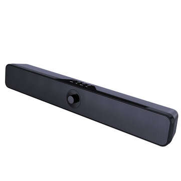 DOSS 1388 Mini Sound Bar Wireless bluetooth 5.0 Computer Speaker Subwoofer Stereo ... (COLOR: BLACK)