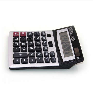 Gtttzen DM-1200V Economical Solar Dual Power Calculator Office Supplies Desktop Computer 146 x 187cm