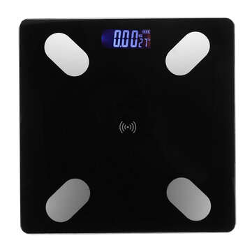Digital Electronic Scale LCD bluetooth Body Weight Scale (COLOR.: BLACK)