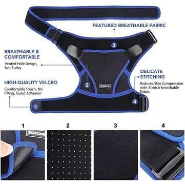 Neoprene Adjustable Shoulder Support Brace Upper Arm Belt Wrap Sports Care Single Shoulder Guard Str