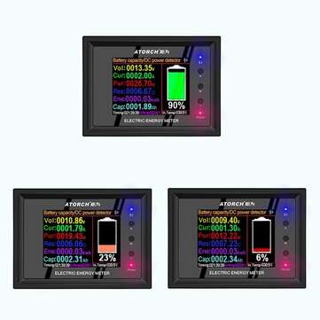 DT24P 1000V/500A IPS Display Digital DC Power Supply Voltmeter Ammeter Battery Coulometer Capacity A