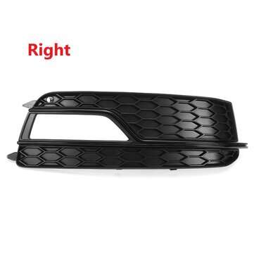 Black Front Fog Light Lamp Cover Grille Grill For Audi A5 S-Line S5 2013-2016 (DIRECTION: RIGHT)