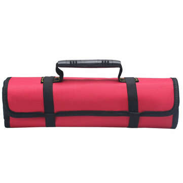 Roll Up Tool Pouch Wrench Socket Bag Hand Tool Storage Organizer Oxford Canvaas (COLOR: RED)