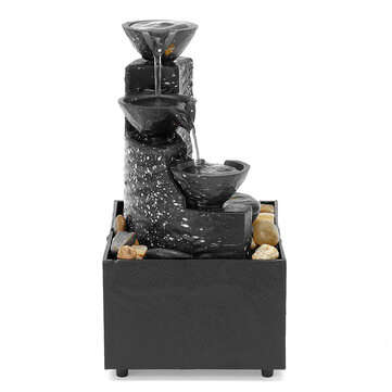 Electric Modern Tabletop Water Fountain USB Powered Water Fountain Ornament For Home Bedroom Living