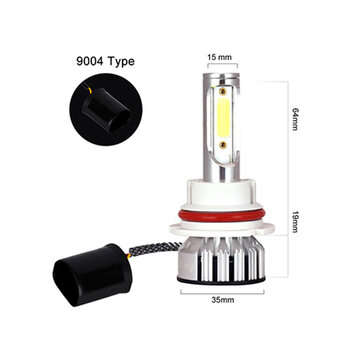 Infitary V3 Car COB LED Headlights H1 H3 H4 H7 H11 H13 9004 9005 9006 9007 Fog Light... (TYPE: 9004)