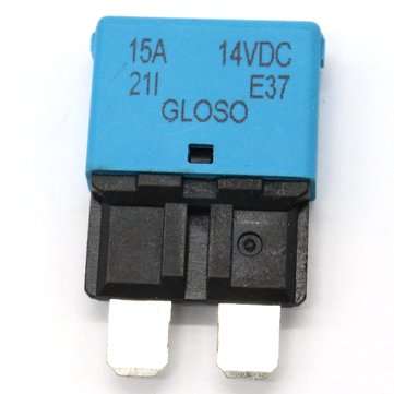 DC 28V 5-30A Reettable Circuit Breaker Fuse Reset Blade for Marine Automotive (CURRENT: 15A)