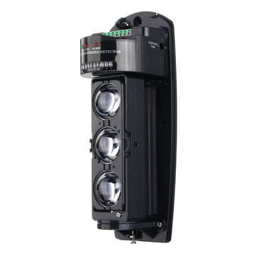 250M Alarm Triple Beam Photoelectric Infrared LED Detector Home Garden Security System Transmiter +