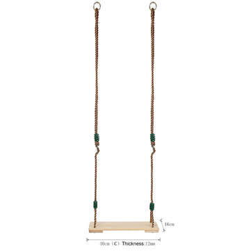 Traditional Wooden Tree Swing Seat Kit Set for Children Adult Kids Indoor Outdoor Garde... (SIZE: S)