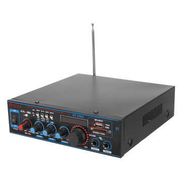 180W+180W bluetooth Amplifier Audio Stereo Digital Radio Car Home Music AMP FM RC 110V US Plug