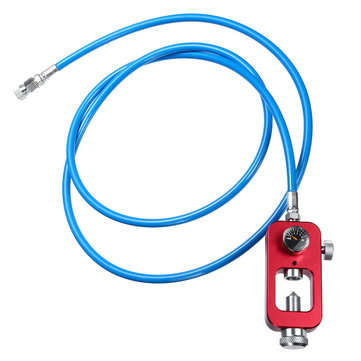 HPA tank fill Adapter Scuba Fill Station with 72" 182cm Blue High Pressure Whip
