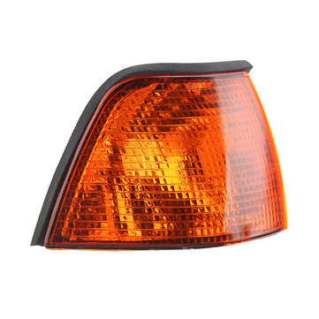 Pair Side Marker Lights Cover Amber for BMW E36 3-Series Coupe/Convertible 4D