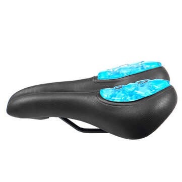 BIKIGHT Silicone Waterproof Breathable Double Spring Shock absorption Bike Saddles Universal Bicycle