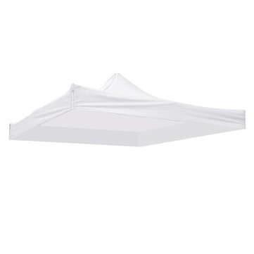 9.5x9.5ft Canopy Waterproof Top Cover Replacement Tent Patio Gazebo 420D UV Sunsc... (COLOR.: WHITE)