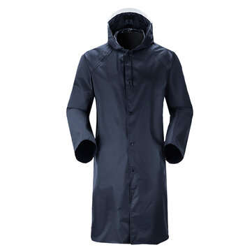Adult Raincoat Jumpsuit Overalls Mens Women Coat Hooded Long Rainsuit Waterproof (SIZE: XL)