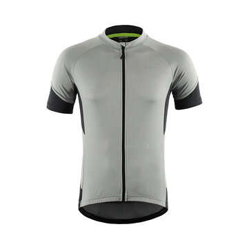 Men Cycling Jersey Shirts Sleeve Sport Bike Summer Bicycle Clothing T-... (SIZE: 2XL | COLOR.: GRAY)