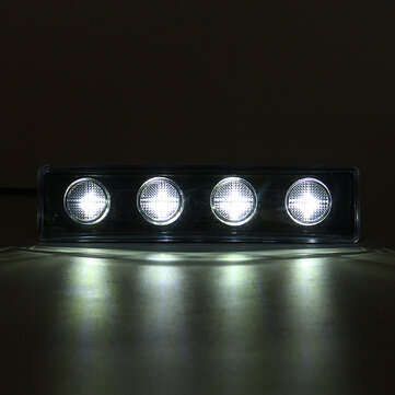 24V LED Sun Visor Lights For Scania 4 / R Volvo Daf Man Truck Accessories (LIGHT COLOR: WHITE)